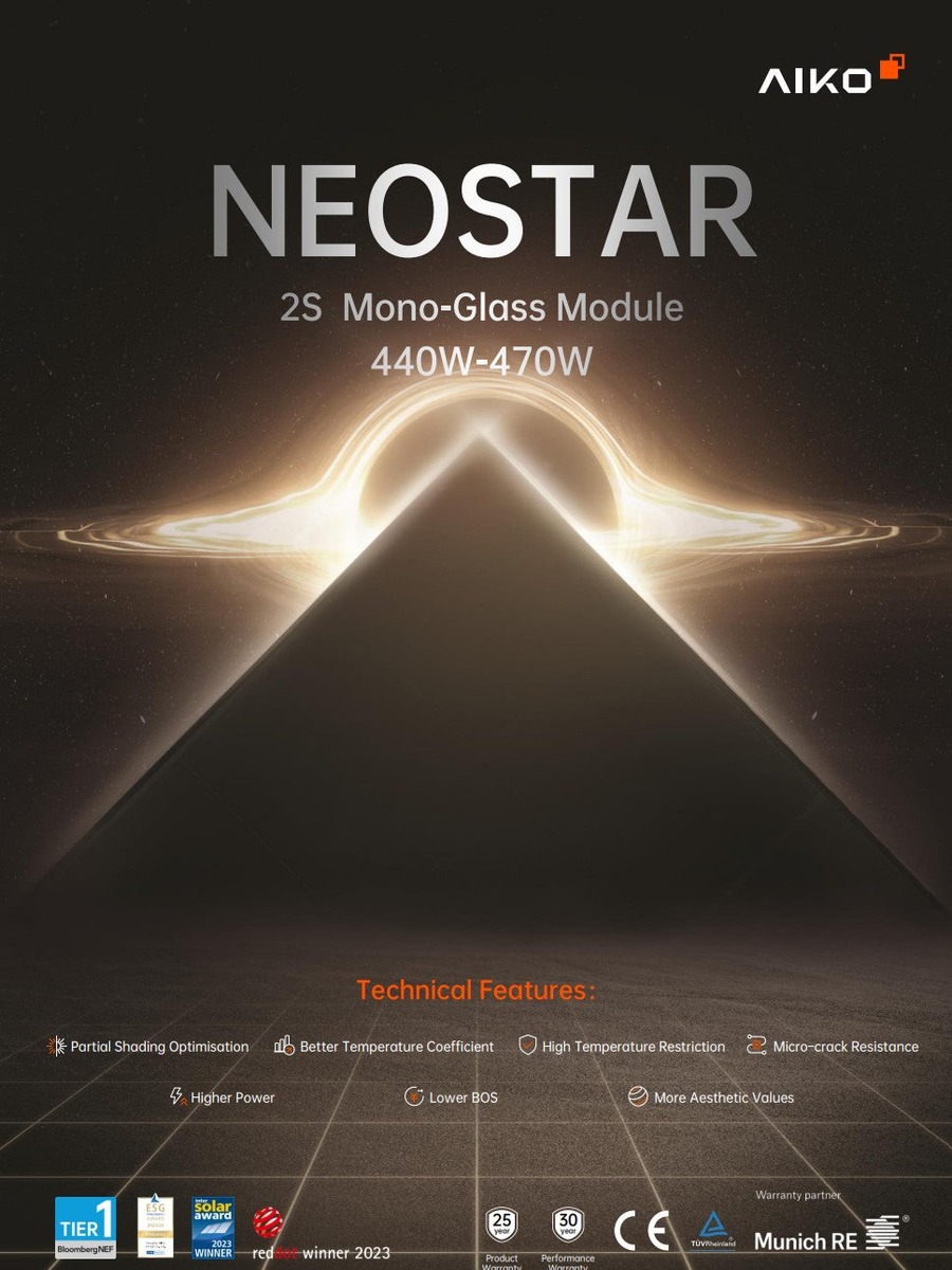 10x Aiko Neostar 465W (4.650W Set)